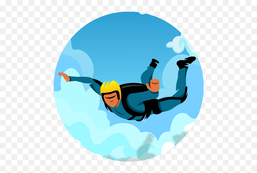 Sky Diving - Skydiving Clipart Png Transparent Png Full Sky Diving Clip Art Emoji,Snorkel Emoji