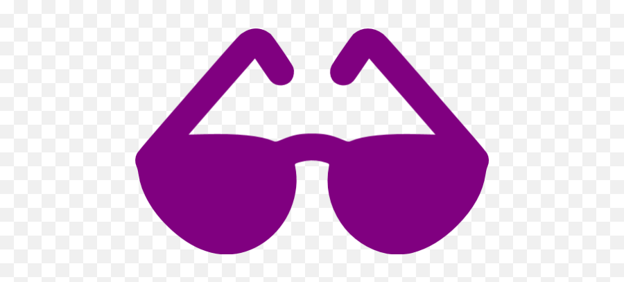 Purple Sun Glasses Icon - Free Purple Glasses Icons Red Glasses Icon Png Emoji,? ? Emoticon Removing Glasses