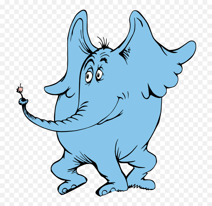 Horton The Elephant - Dr Seuss Characters Clipart Emoji,Elephant Emoticon For Facebook