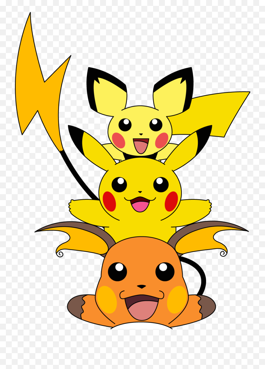 Evolution Of Pikachu Clipart Free Image - Clipart Pichachu Emoji,Pikach Emotions