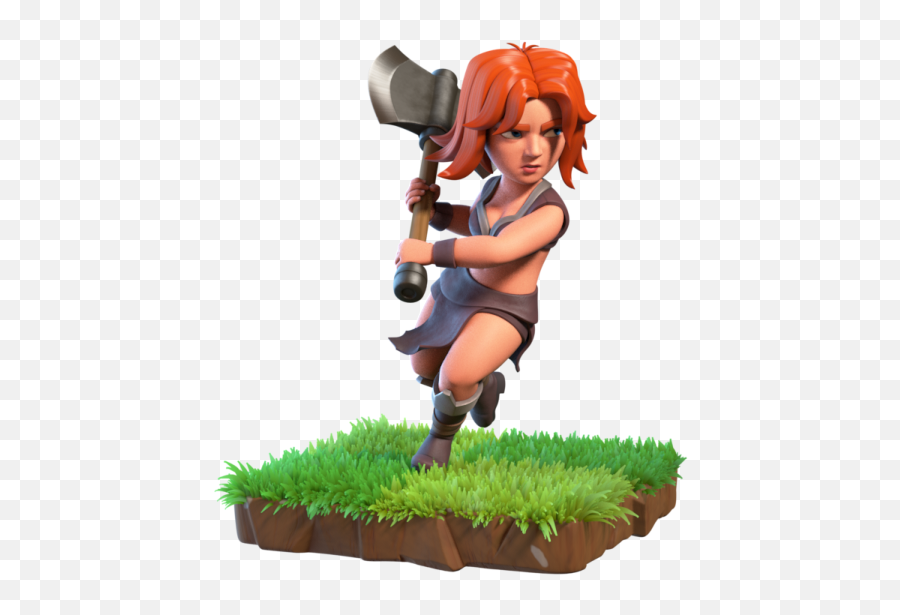 Asuka Goes From Giant To Valkyrie - Valkyrie Clash Of Clans Emoji,How To Add Emojis To Clash Royale
