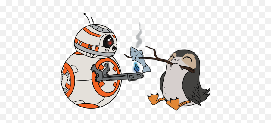 Star Wars Meme - Porg Clipart Emoji,Carrie Fisher And Emotions For Harrison Ford