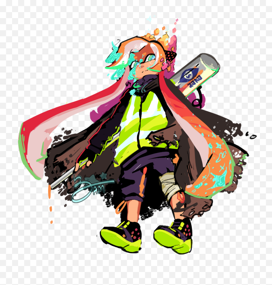 Splatoon 2 Agent 3 Fan Art Emoji,Splatoon 2 Losing Emotion