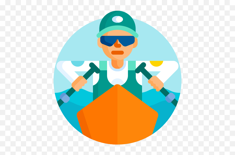 Rowing Sport Sports Free Icon Of Sport - Tradesman Emoji,Emoticon Rowers
