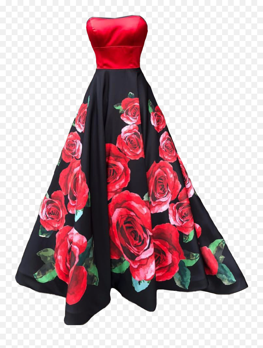 Prom Dress Red Rose Black Roses Sticker Emoji,Red Dress Dancing Emoji