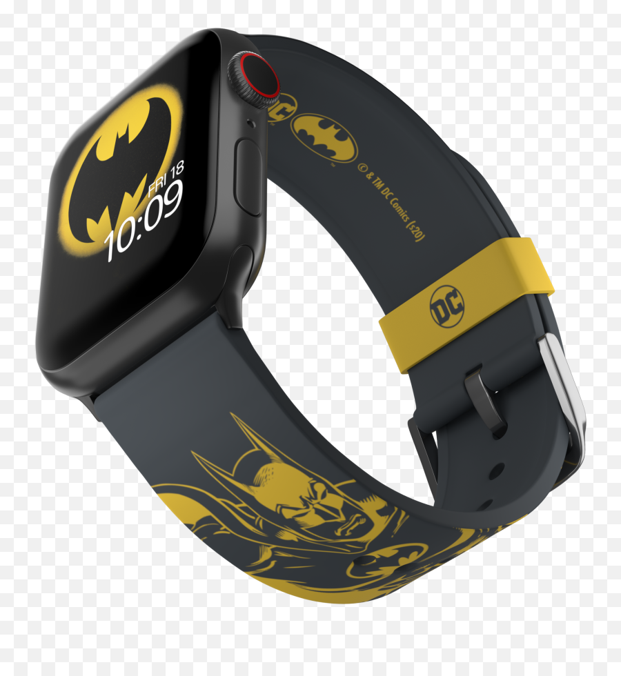 Mobyfox - Dc Comics Batman Bold Retro Edition Officially Licensed Silicone Smartwatch Band Compatible With Apple Watch 3840mm And 4244mm And Harry Potter Apple Watch Band Emoji,Drawing Emojis On Android Wear