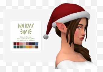 Holiday Hat Fit For Festive Sim Emoji,Sims 4 Emotion Hat