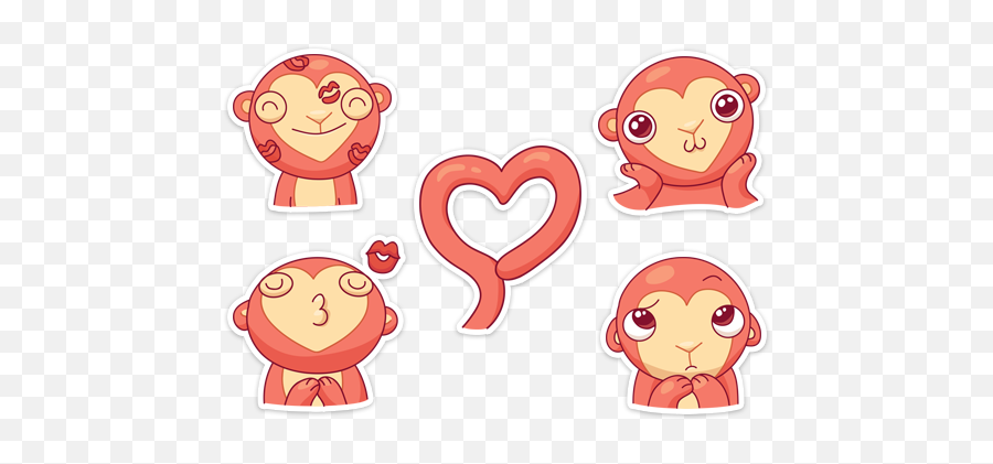 Download Set Of Stickers Gibby Vk Free - Happy Emoji,Skype Monkey Emoji