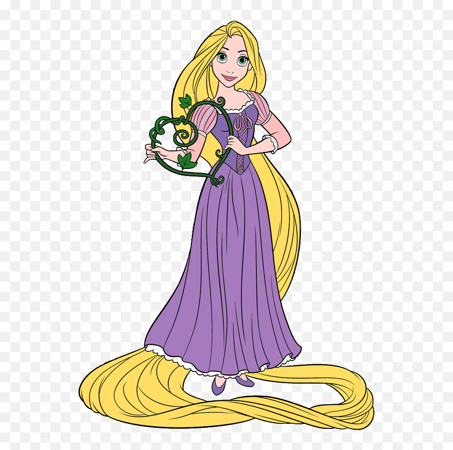 Rapunzel S Valentine Day Disney Clipart - Princess Rapunzel Clipart Emoji,Tangled Emoji
