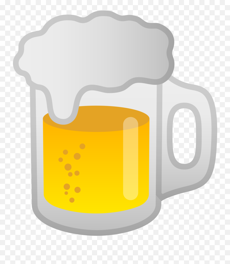 Google Beer Foam Emoji Png - Google Bier Emoji,Beer Emoji