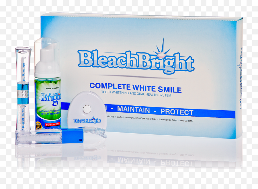 3 - In1 Home Whitening Systemnightbright Starbright U0026 Foambright Emoji,Blue And White Smiley Face Emoticon