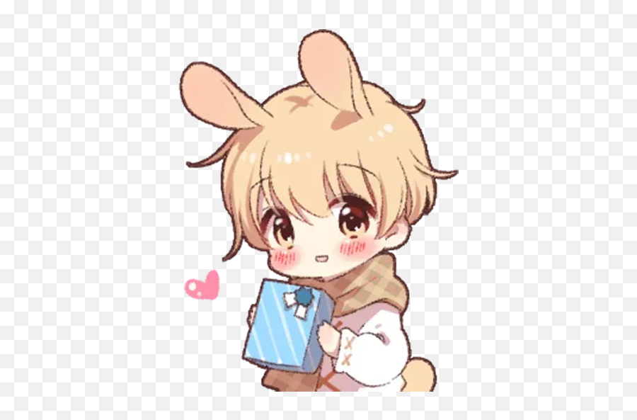 Bunny Boy 2 Sticker Pack - Stickers Cloud Emoji,Bunny Anime Emojis