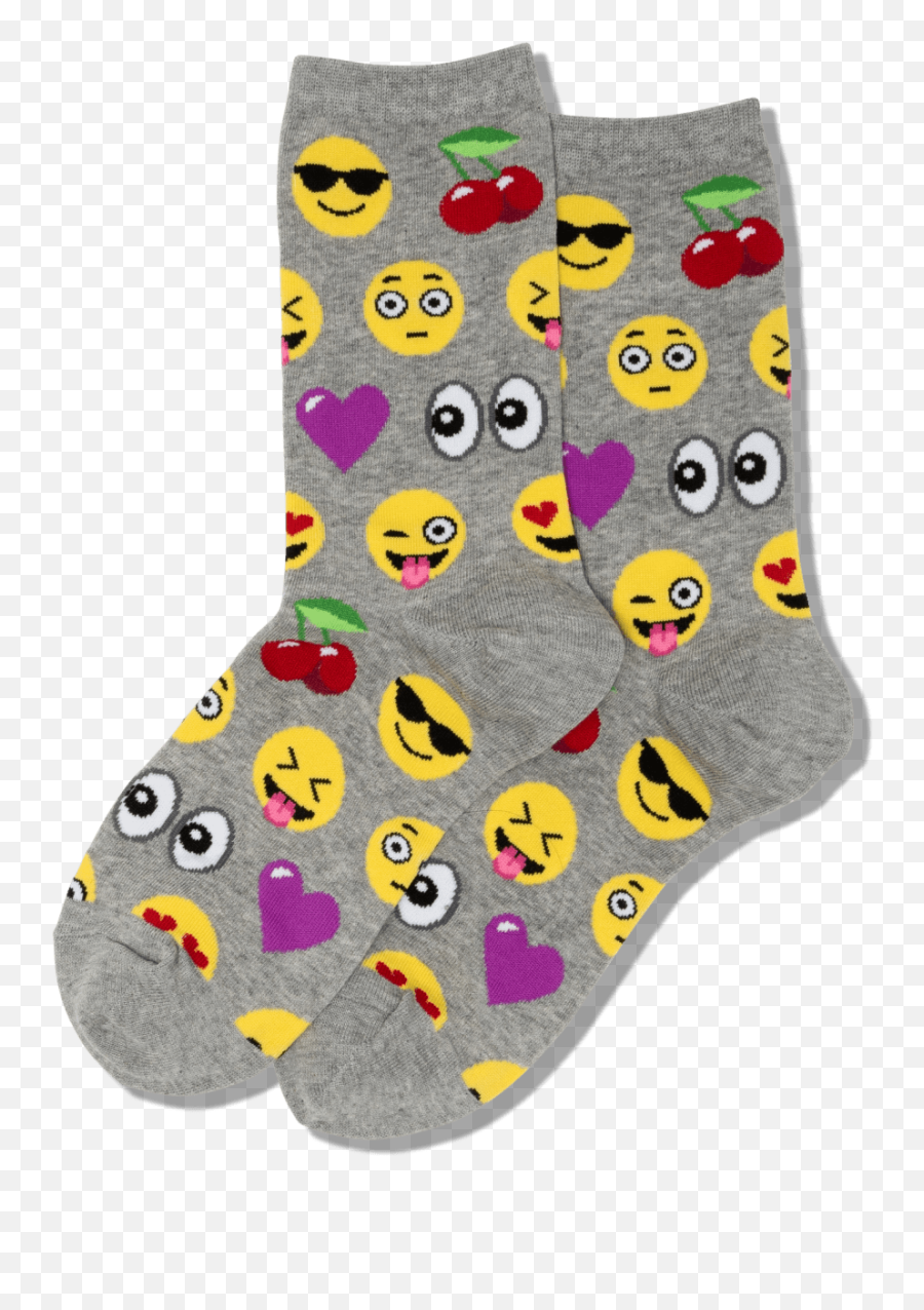 Womens Emoji Crew Socks,Instrument Question Emoji