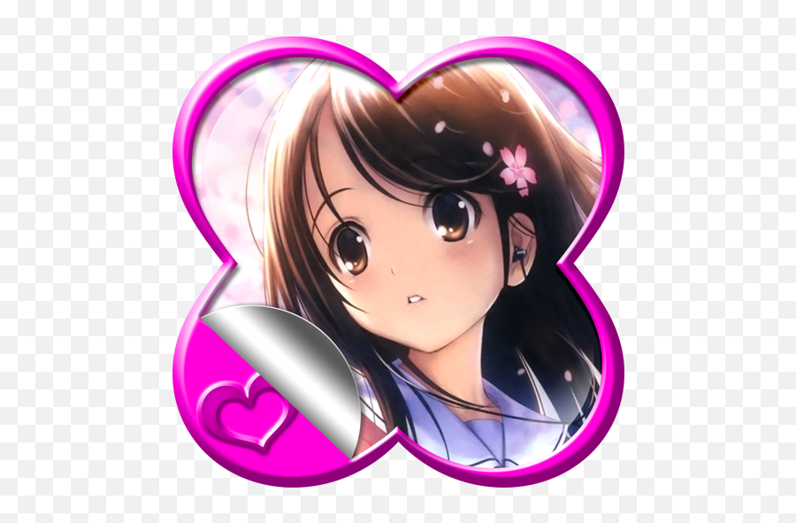 Sweet Anime Girl Wallpaper - Girly Mobile Cute Wallpaper Hd Emoji,Girl Emoji Wallpaper