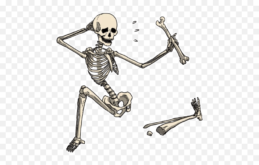 Esqueleto Emoji,Skeleton With Bones Emoji