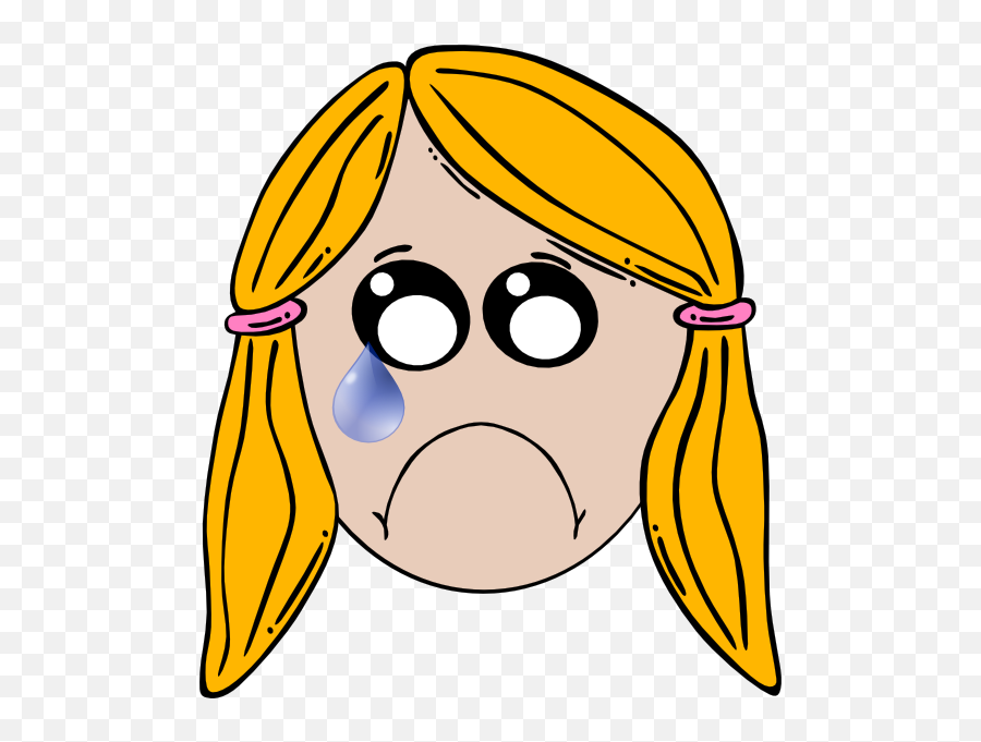 Happy Face Girl Clipart - Sad Cute Clipart Emoji,Lady And Pig Emoji