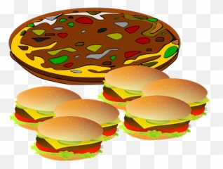 Free Pizza Burger Pizza Images - Pizza And Hamburger Clipart Emoji,Hamburger Emoticon