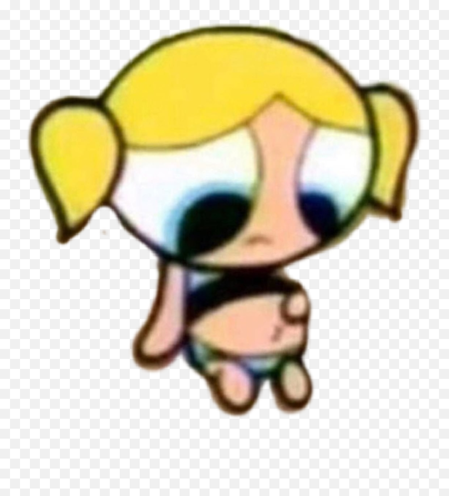 Powerpuffgirls Belly Summer Sticker - Meme Powerpuff Girl Bubbles Pregnant Emoji,Belly Emoji