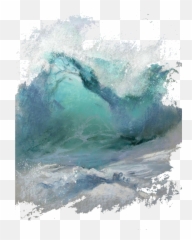 Discover Trending Wave Stickers Picsart - Dibujo A Pastel Ola Emoji,Skull Wave Paper Emoji