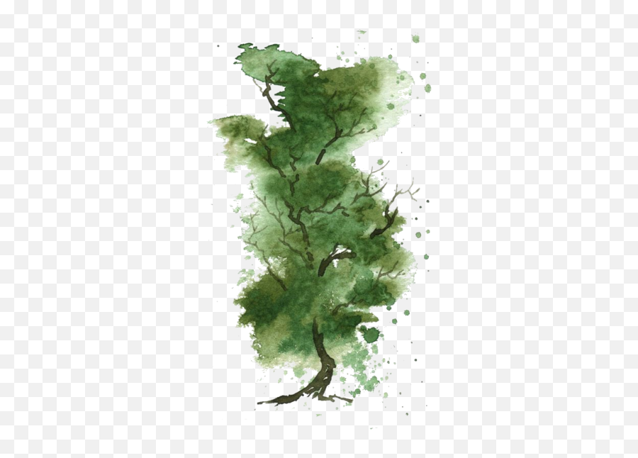 Wald - Watercolor Tree Emoji,Korosensei Emotions