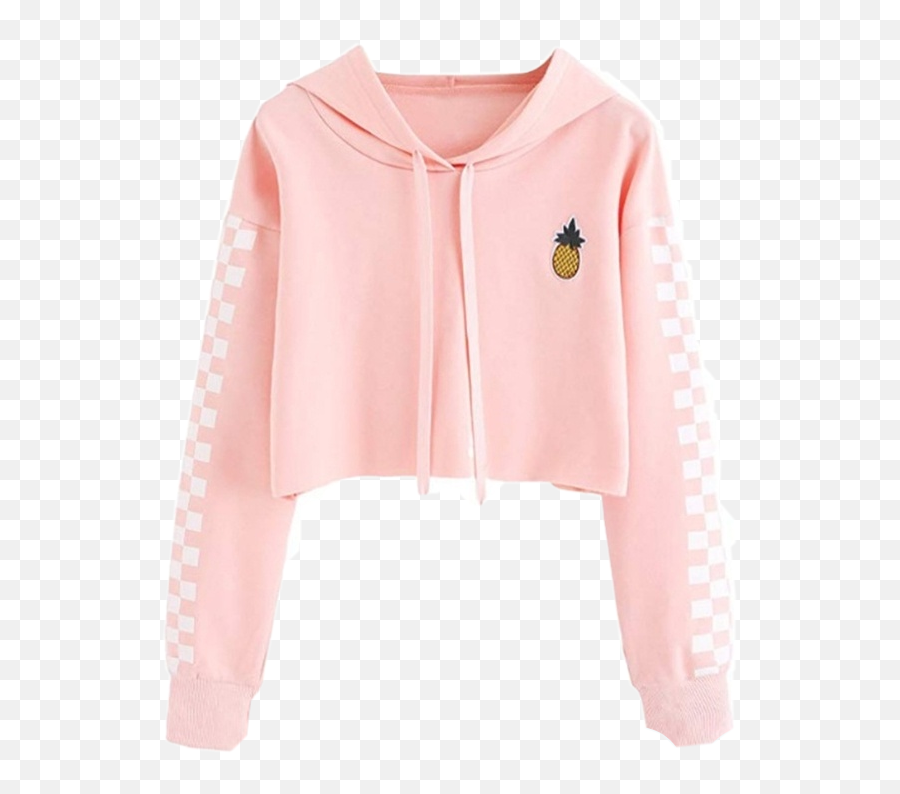 Hoodie Sweatshirt Jacket Sticker By Ariel - Long Sleeve Emoji,Pineapple Emoji Shirt