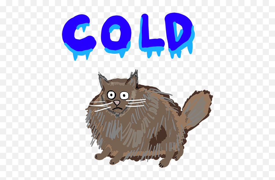 All The Kittens Run By Cats Cold Animated Gif Clip Art - Lowgif Cold Cat Cartoon Gif Emoji,Free Kitten Emojis Anime