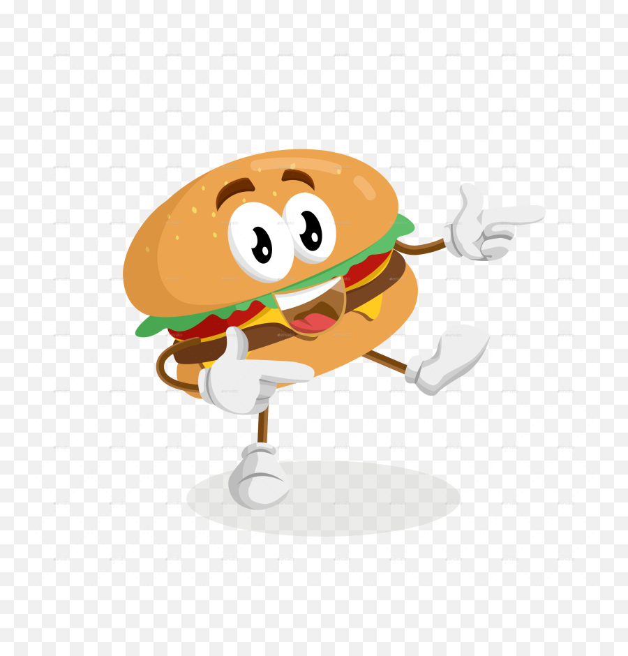 Burger Mascot - Burger Mascot Png Emoji,Emoticons Ashamed