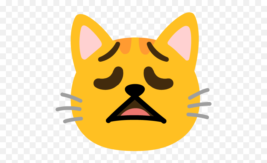 Emoji Mashup Bot On Twitter Smirking - Cat Tired U003du2026 Animated Gif Pop Cat Gif,Cat Emoticon =4