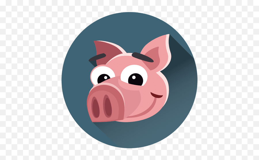 Funny Icons In Svg Png Ai To Download - Personaje Con Un Circulo Emoji,Pink Pig Emoticon Poops Roselia
