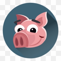 Funny Icons In Svg Png Ai To Download - Personaje Con Un Circulo Emoji,Pink Pig Emoticon Poops Roselia
