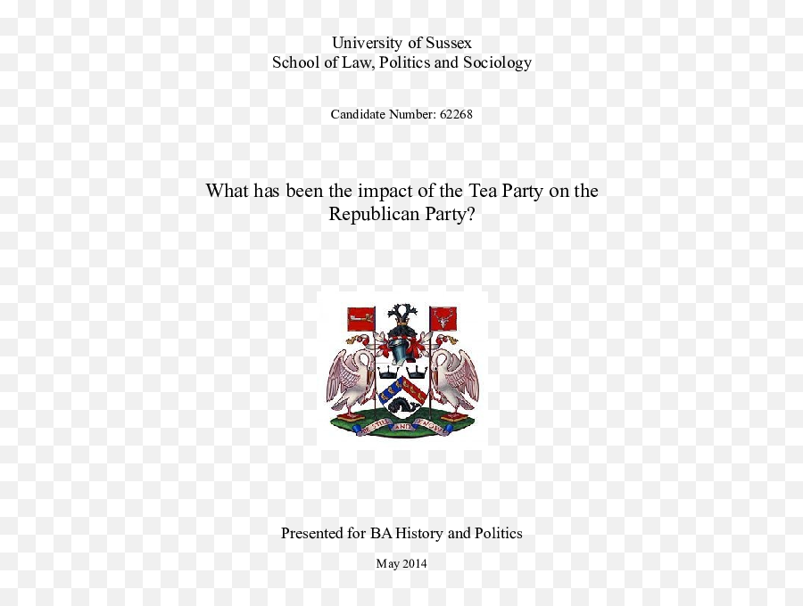 Sarah Palin Research Papers - University Of Sussex Crest Emoji,Republicans Are The Party Of Emotion