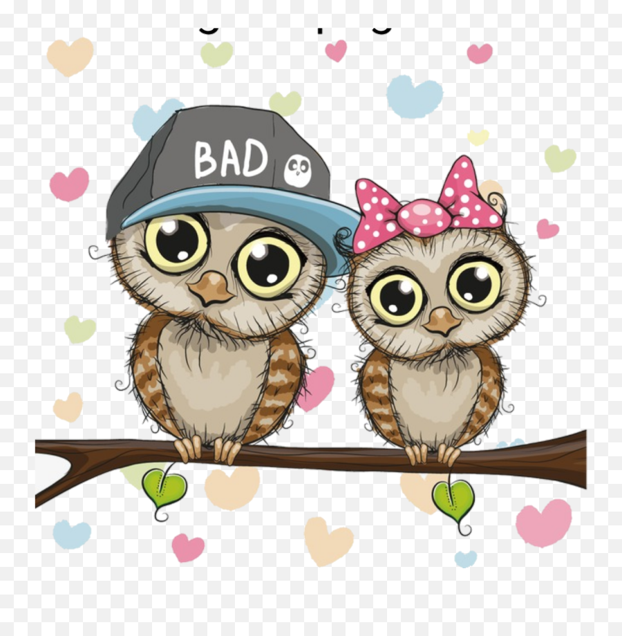 Owls Owl Couples Couple Sticker - Animados Imagenes De Buhos Emoji,Pictures Of Cute Emojis Of Alot Of Owls