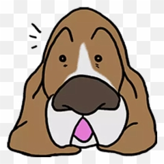 Basset Hound - Soft Emoji,Basset Hound Emoji