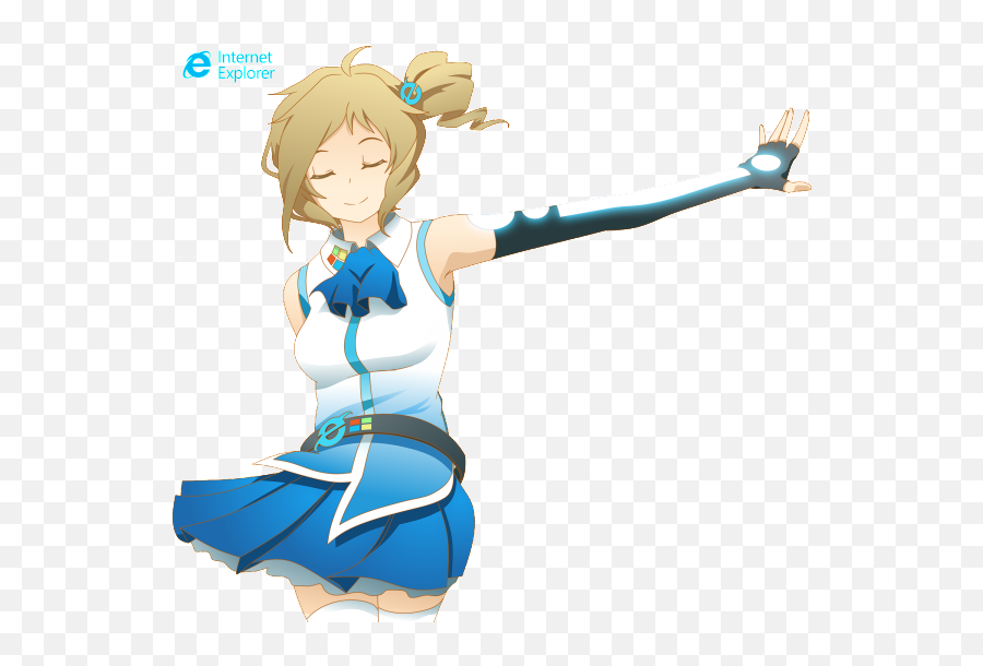 Animação Sa Internet Explorer Lança Comercial Estrelando - Internet Explorer Mascote Emoji,Inori Aizawa Emoticons