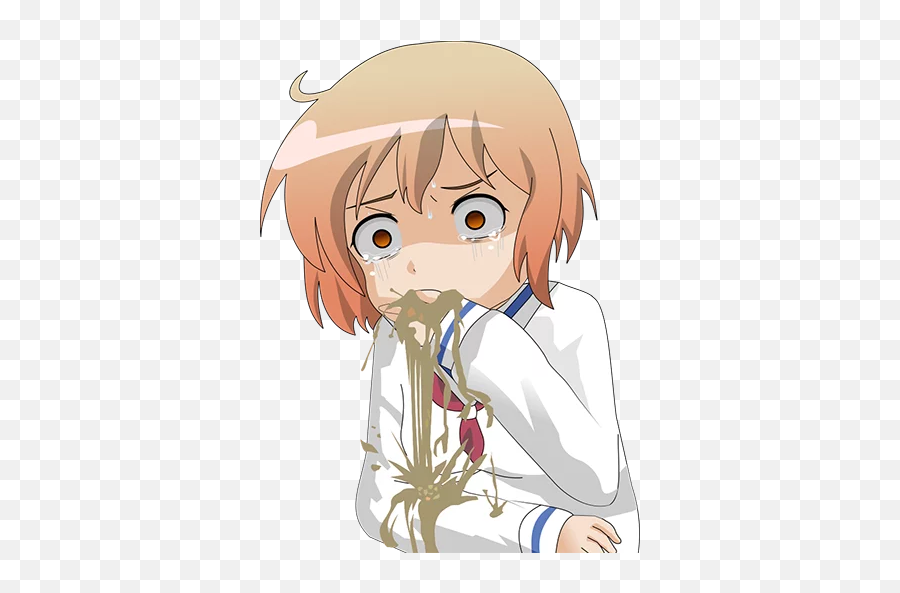 Anime Reactions 2 Telegram Stickers - Kotoura San Png Emoji,Natsu Emojis