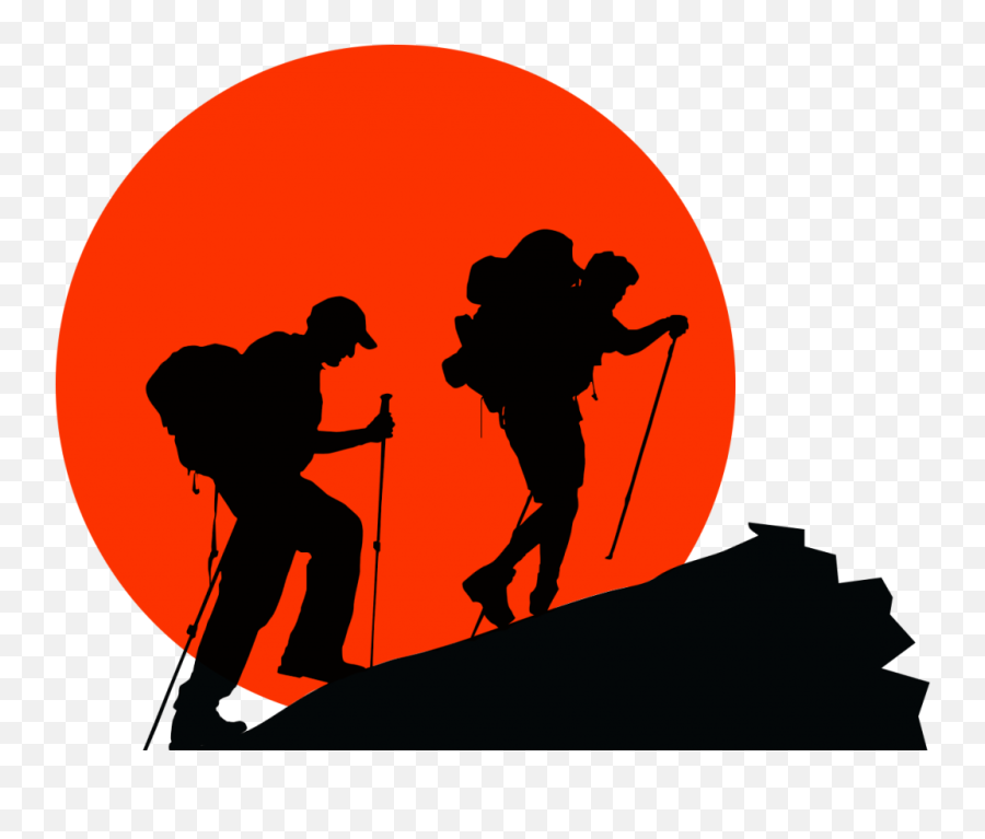 Vector Graphics Royalty - Mountain Climbing Vector Emoji,Hiker On A Mountain Emojis