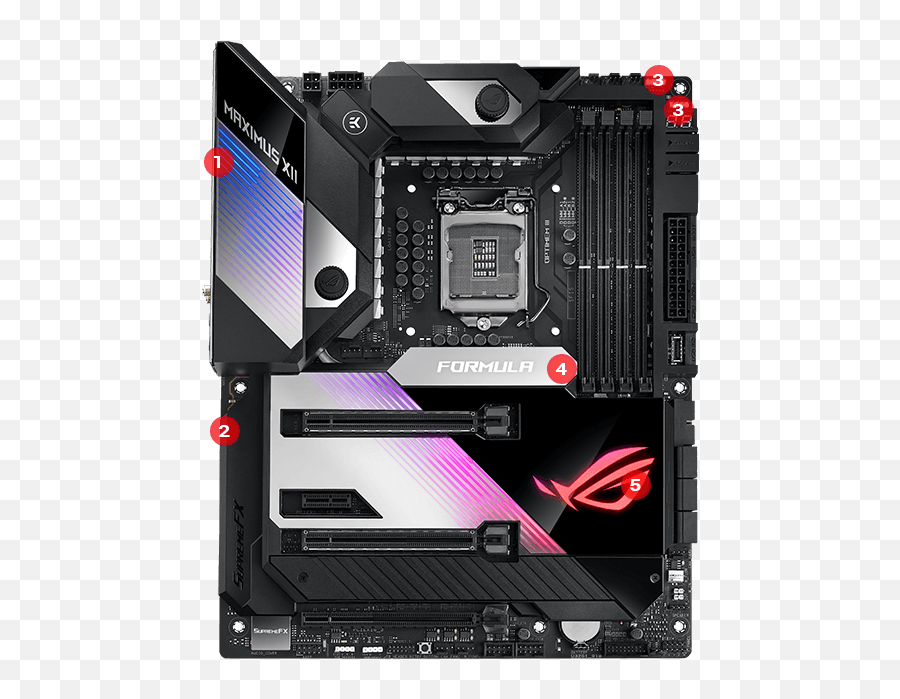 Asus Rog Maximus Xii Formula Lga 1200 Atx Intel Motherboard - Asus Rog Z490 Maximus Xii Formula Emoji,Ps2 Emotion Engine On A Pcie Slot