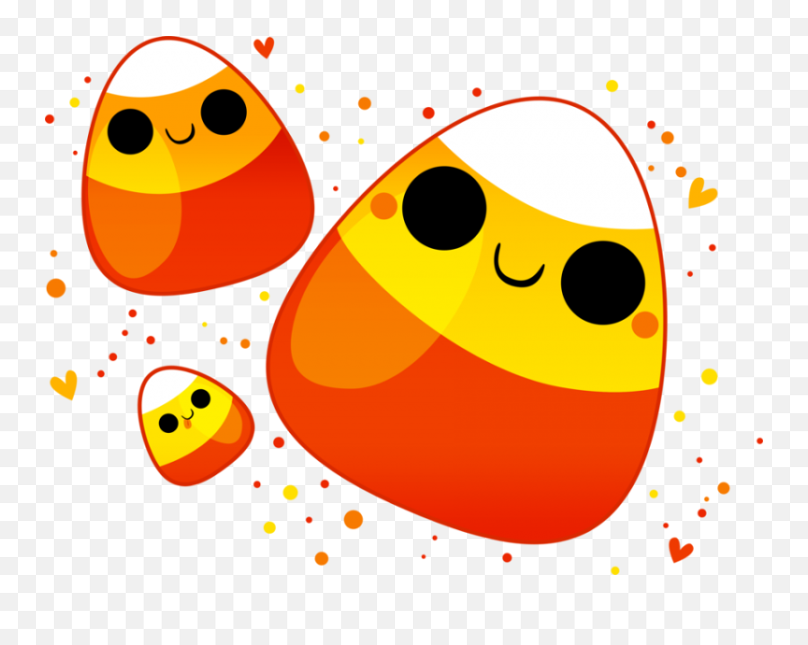 Candy Corn Candy Apple Candy Emoticon Smiley For Halloween - Happy Emoji,Corn Emoticon