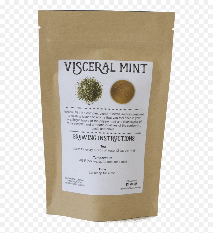 Visceral Mint Organic Herbal Tea With Mint Cardamom Licorice Basil And Clove Emoji,Visceral &/or Emotions