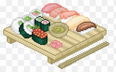 Sushi Png - Sushi Pixel Tumblr Cute Png Pastel Pink Sushi Pixel Png Emoji,Sushi Emoji Png