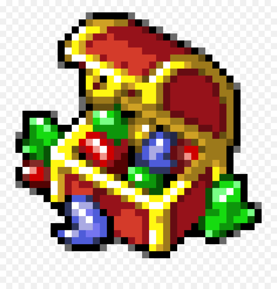 Pixel Art Gallery Emoji,Treasure Box Emoji