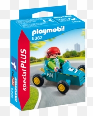 Playmobil Boy With Go - Kart Playmobil Emoji,Unikitty Emotions