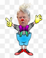 Clown Bigot Donald Trump President Of - Transparent Cartoon Donald Trump Emoji,Donald Trump Emoji