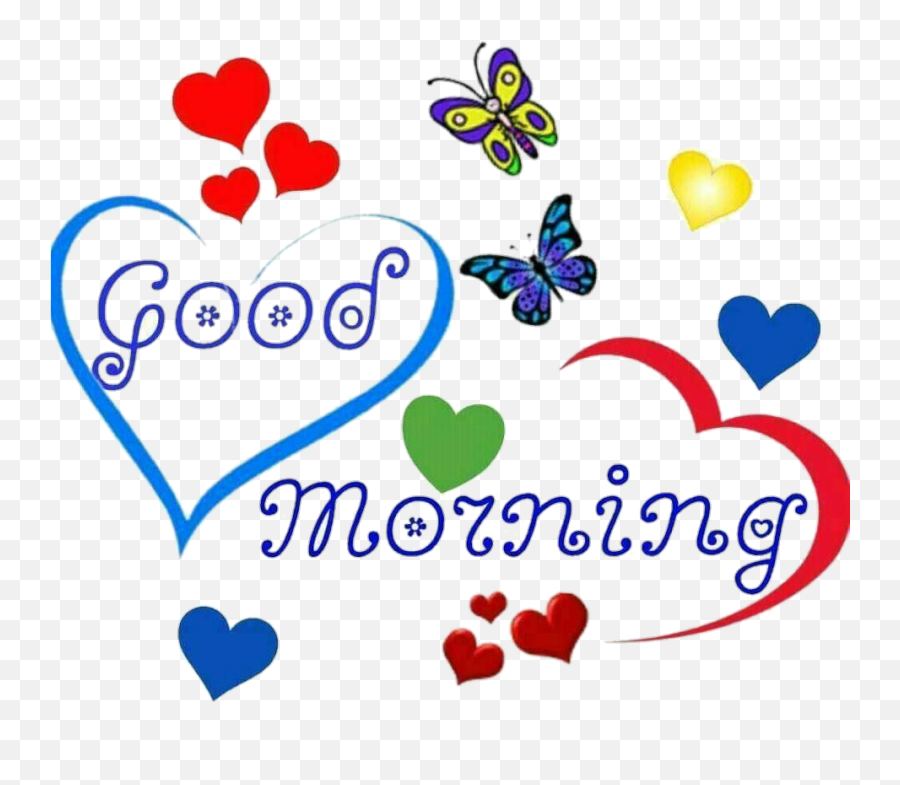 Goodmorning Love Butterfly Sticker - Free Good Morning Sticker Emoji,Heart Emoji Spam