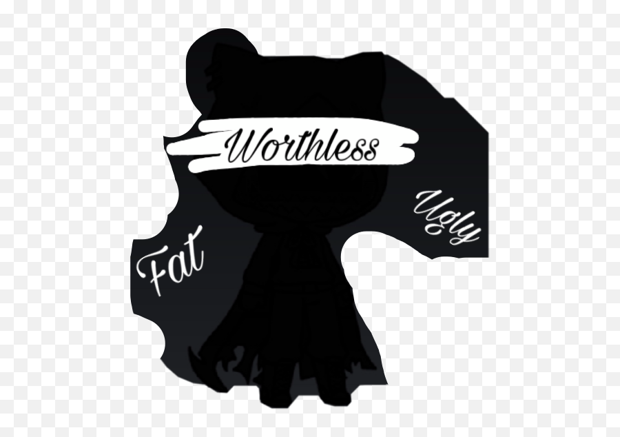 Nothing Worthless Fat Ugly Sad Sticker - Hair Design Emoji,Fat Boy Emoji