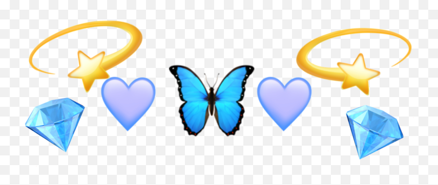 Emojicrown Crown Emoji Star Butterfly - Dot,Crown Diamond Emoji