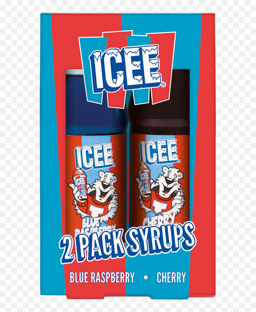 Icee Blue Raspberry And Cherry Syrup Gift Set - Icee Syrup Cherry And Blue Raspberry Emoji,Raspberry Face Emoji