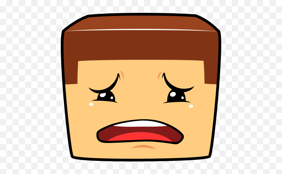 Minecraft Emoji Cry Sticker - Happy,Emoji In Minecraft
