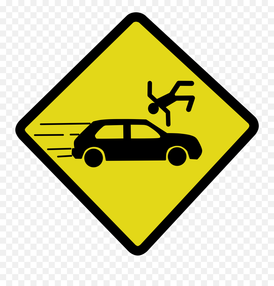 Car Accident Sign Png - Accident Sign Clipart Emoji,Car Crash Emoticon