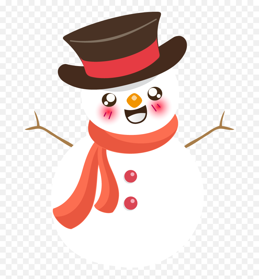 Snowman Free To Use Cliparts 4 - Cartoon Cute Clipart Snowman Emoji,Snowman Emoji